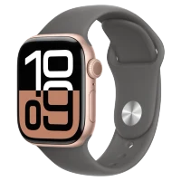 Apple Watch 10 Aluminum GPS Rose Gold Sport Band Stone Gray 46 mm
