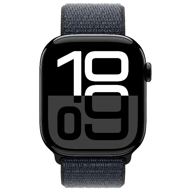 Apple Watch 10 Aluminum GPS Jet Black Textile Sport Loop Ink 46 mm 2