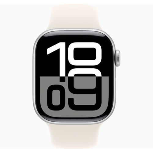 Apple Watch 10 Aluminum GPS Silver Sport Band Starlight 42 mm