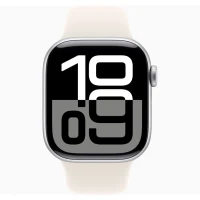 Apple Watch 10 Aluminum GPS Silver Sport Band Starlight 46 mm 2