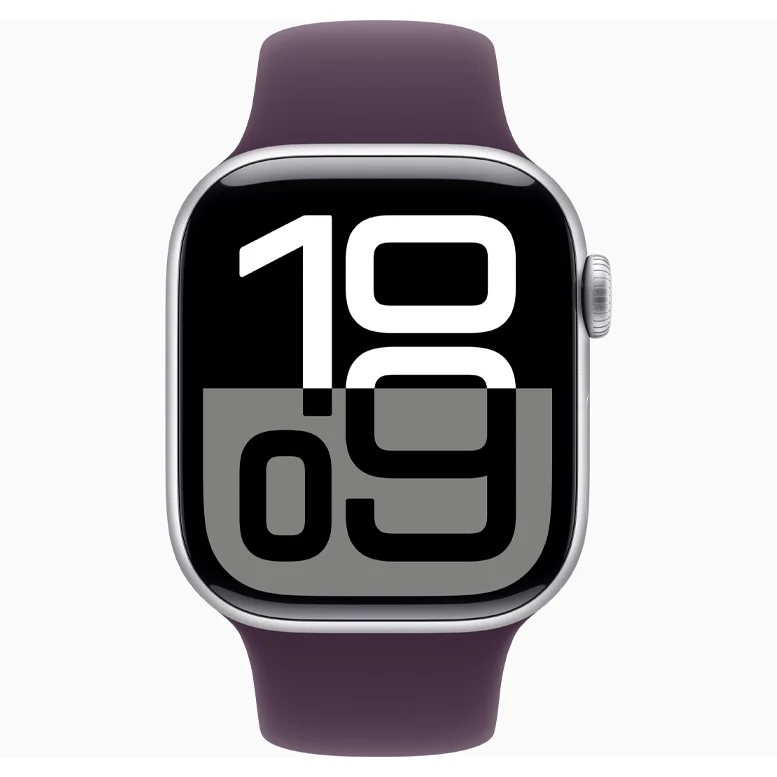 Apple Watch 10 Aluminum GPS Silver Sport Band Plum 42 mm 3