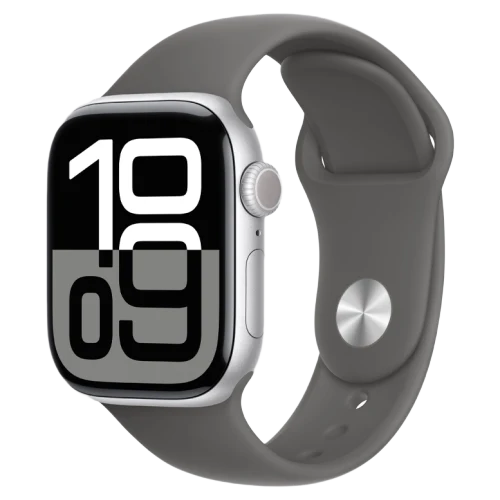 Apple Watch 10 Aluminum GPS Silver Sport Band Stone Gray 42 mm