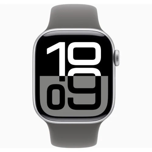 Apple Watch 10 Aluminum GPS Silver Sport Band Stone Gray 42 mm