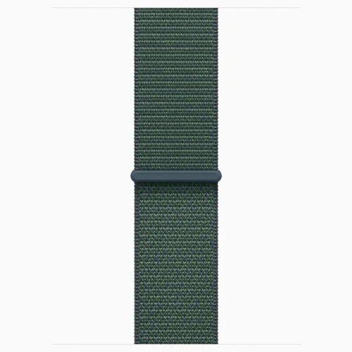 Apple Watch 10 Aluminum GPS Silver Textile Sport Loop Lake Green 42 mm