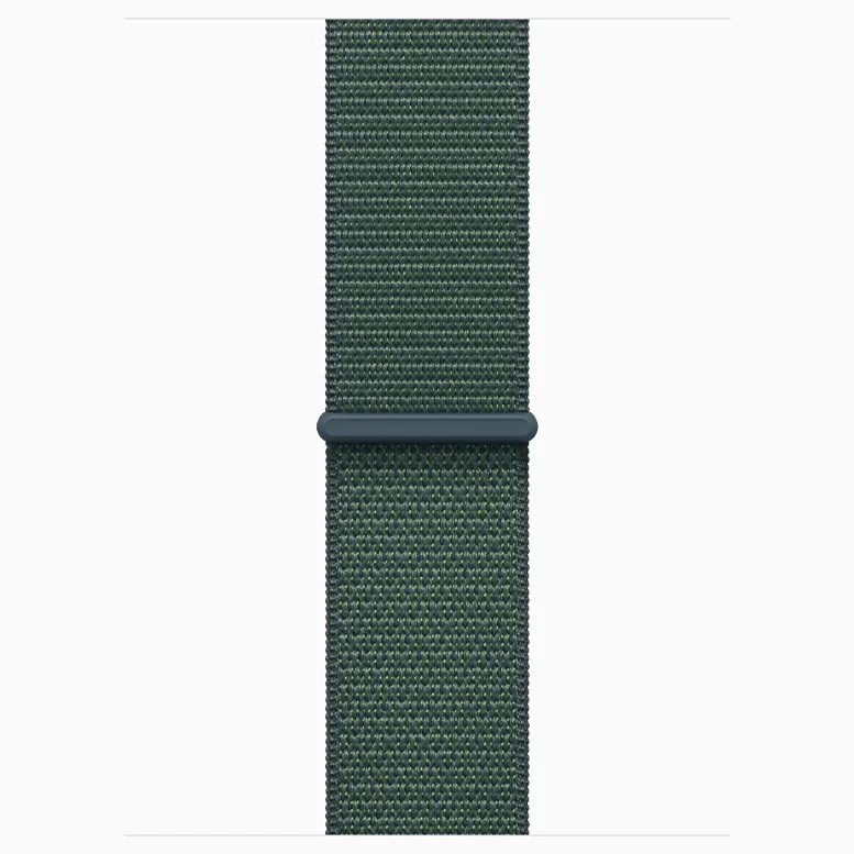 Apple Watch 10 Aluminum GPS Silver Textile Sport Loop Lake Green 42 mm 6