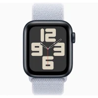 Apple Watch SE 2024 Midnight GPS Textile Sport Loop Blue Cloud 40mm 2