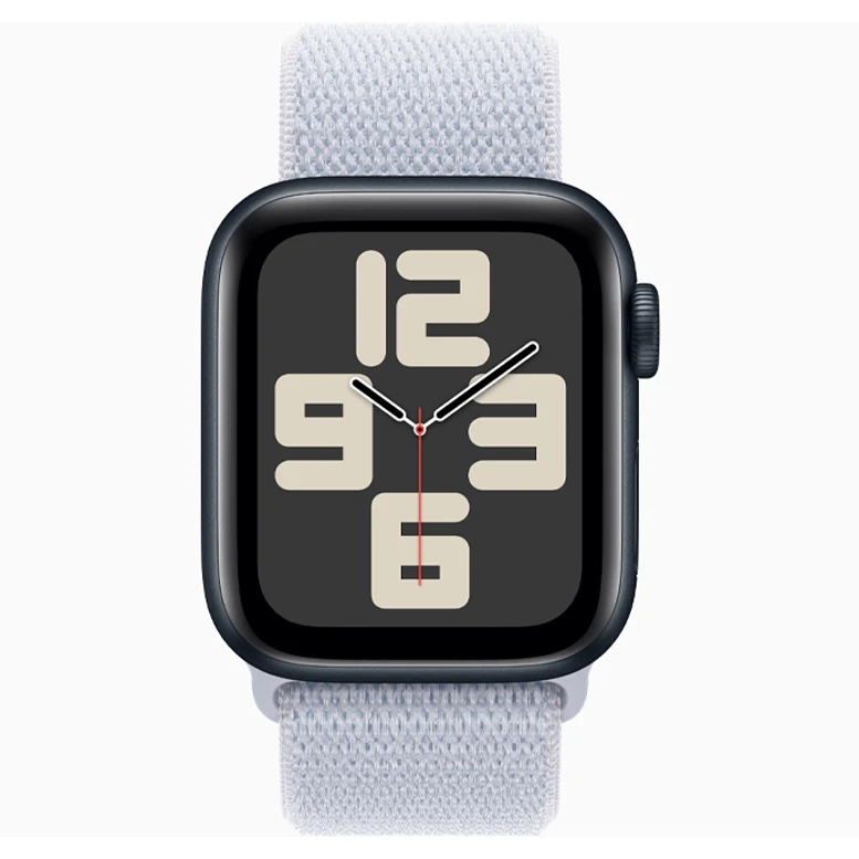 Apple Watch SE 2024 Midnight GPS Textile Sport Loop Blue Cloud 40mm 2