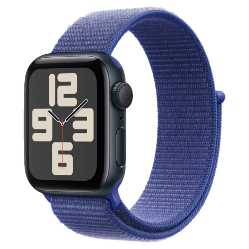 Apple Watch SE 2024 Midnight GPS Textile Sport Loop Ultramarine 40 mm