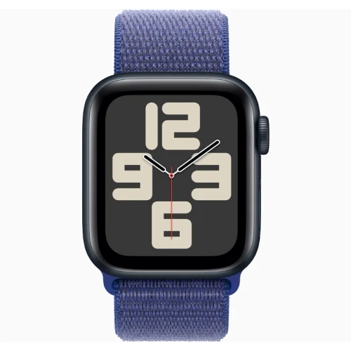 Apple Watch SE 2024 Midnight GPS Textile Sport Loop Ultramarine 40 mm
