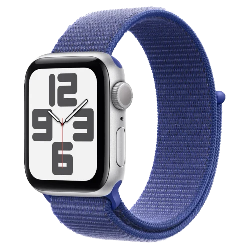 Apple Watch SE 2024 Silver GPS Textile Sport Loop Ultramarine 40mm