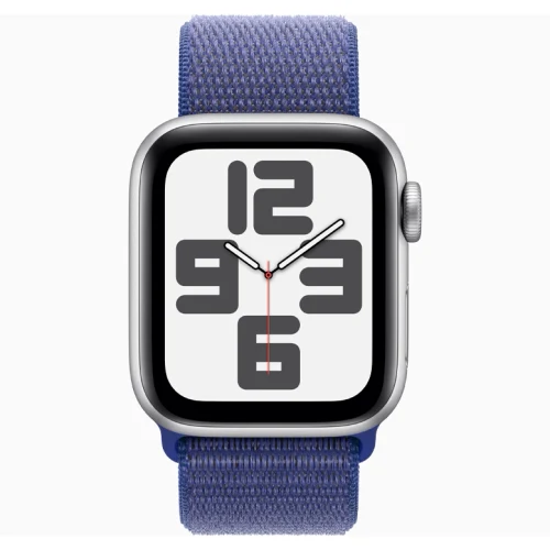 Apple Watch SE 2024 Silver GPS Textile Sport Loop Ultramarine 40mm