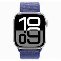 Apple Watch 10 Aluminum GPS Silver Textile Sport Loop Ultramarine 42 mm 3