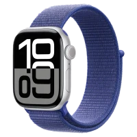 Apple Watch 10 Aluminum GPS Silver Textile Sport Loop Ultramarine 42 mm 2