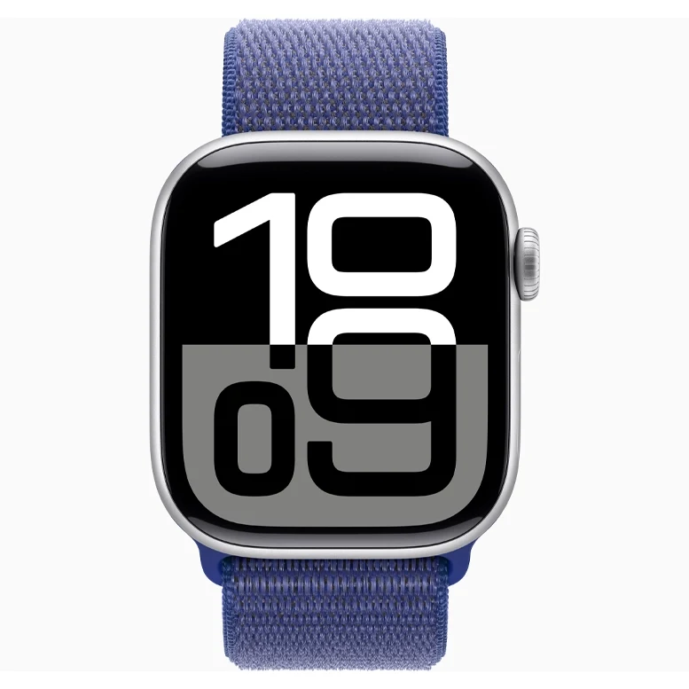 Apple Watch 10 Aluminum GPS Silver Textile Sport Loop Ultramarine 42 mm 4