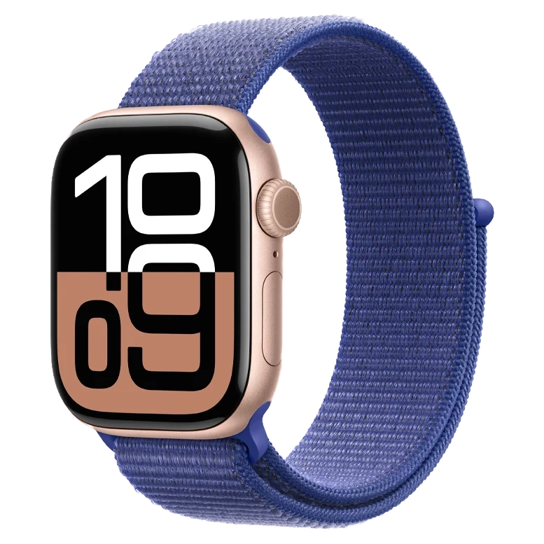 Apple Watch 10 Aluminum GPS Rose Gold Textile Sport Loop Ultramarine 42 mm 2