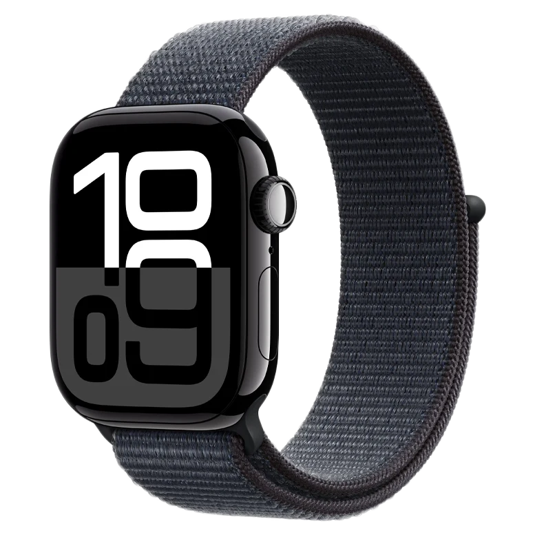 Apple Watch 10 Aluminum GPS Jet Black Textile Sport Loop Ink 42 mm 2