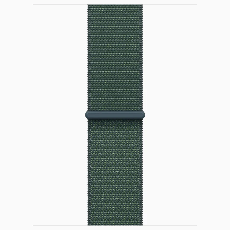 Apple Watch 10 Aluminum GPS Jet Black Textile Sport Loop Lake Green 42 mm 7
