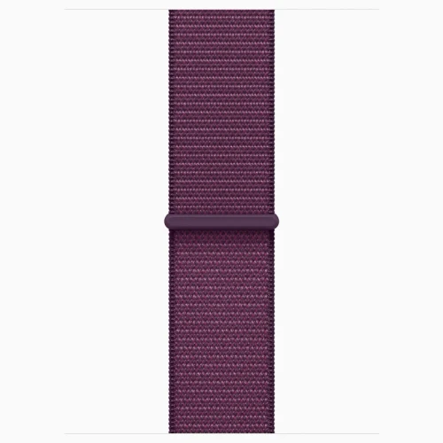 Apple Watch 10 Aluminum GPS Jet Black Textile Sport Loop Plum 42 mm