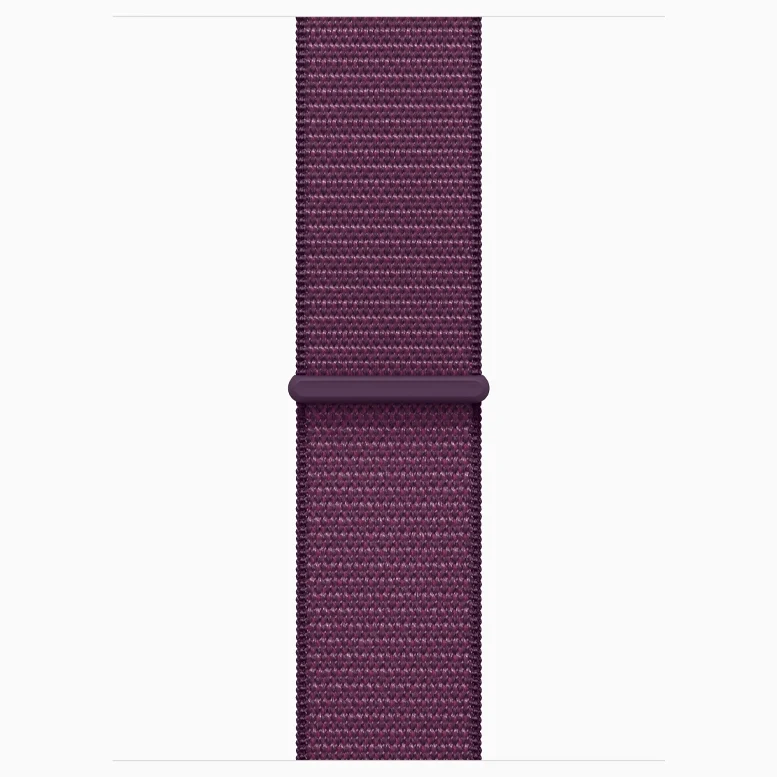 Apple Watch 10 Aluminum GPS Jet Black Textile Sport Loop Plum 42 mm 7