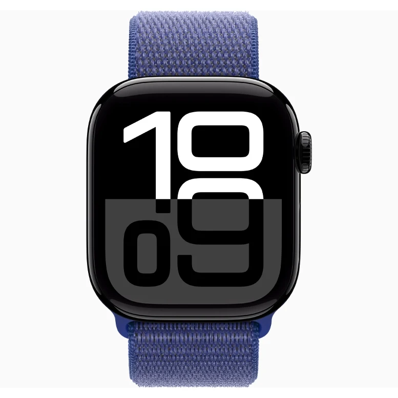 Apple Watch 10 Aluminum GPS Jet Black Textile Sport Loop Ultramarine 42 mm 3
