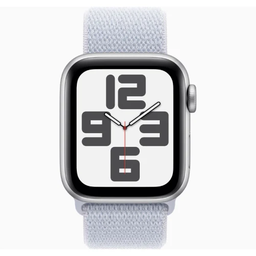 Apple Watch SE 2024 Silver GPS Textile Sport Loop Blue Cloud 40 mm