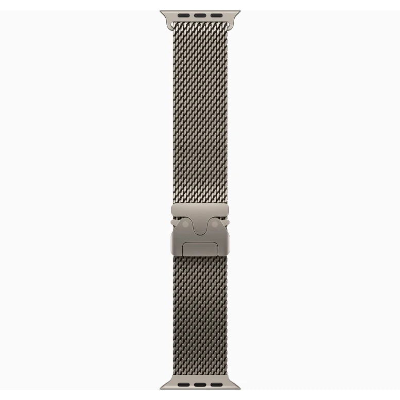 Apple Watch Ultra 2 Natural Titanium Milanese Loop Natural 3