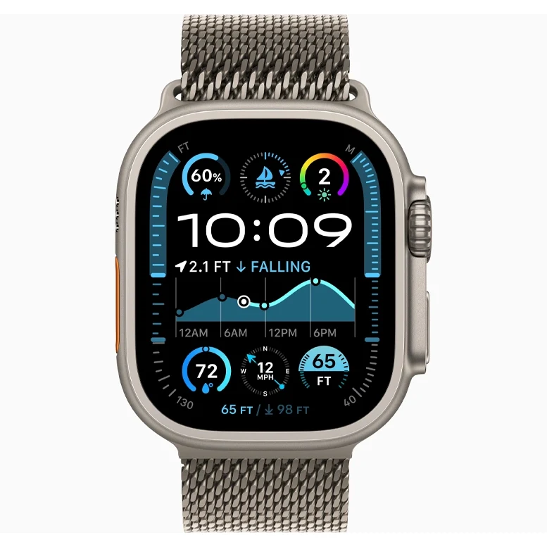Apple Watch Ultra 2 Natural Titanium Milanese Loop Natural 2