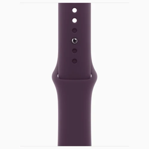 Apple Watch 10 Aluminum GPS Jet Black Sport Band Plum 42 mm