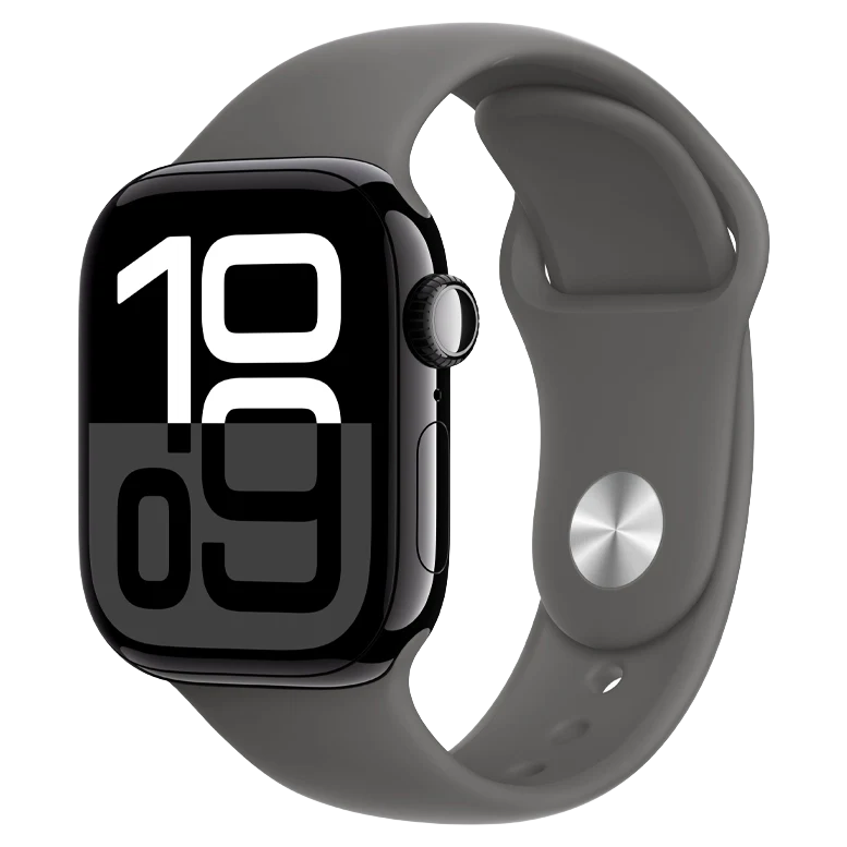 Apple Watch 10 Aluminum GPS Jet Black Sport Band Stone Gray 42 mm 2