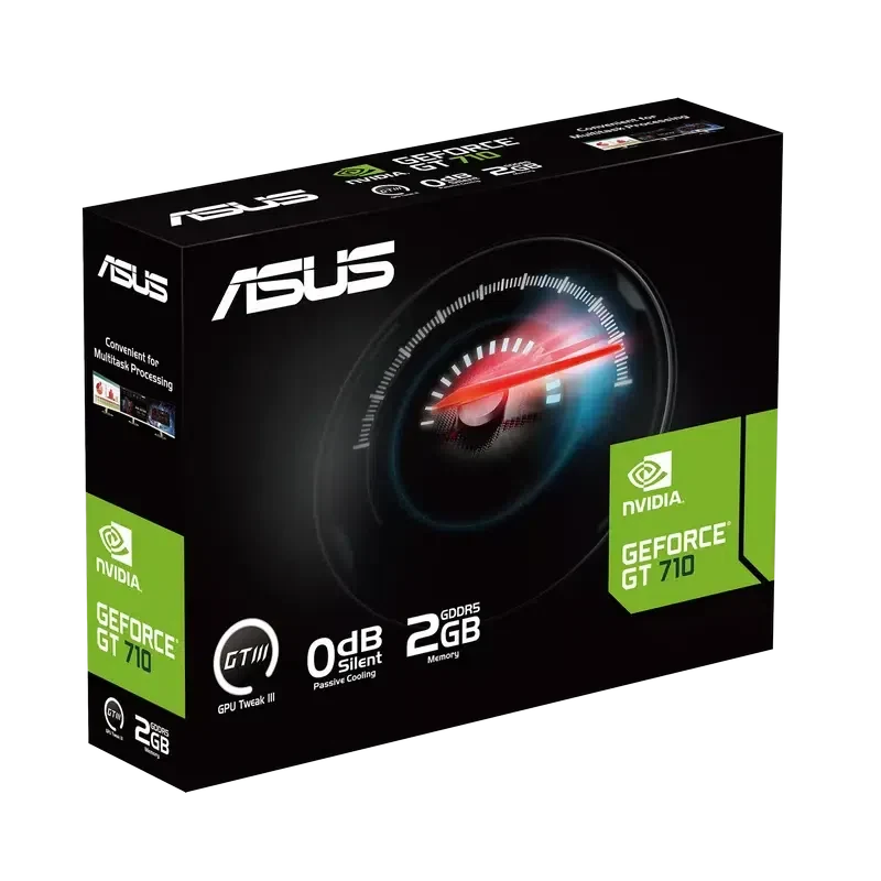 Placă video ASUS GeForce GT 710 EVO Low Profile, Black 2