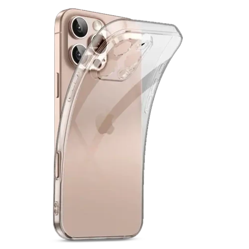 Husă din silicon pentru iPhone 16 Pro Transparentă