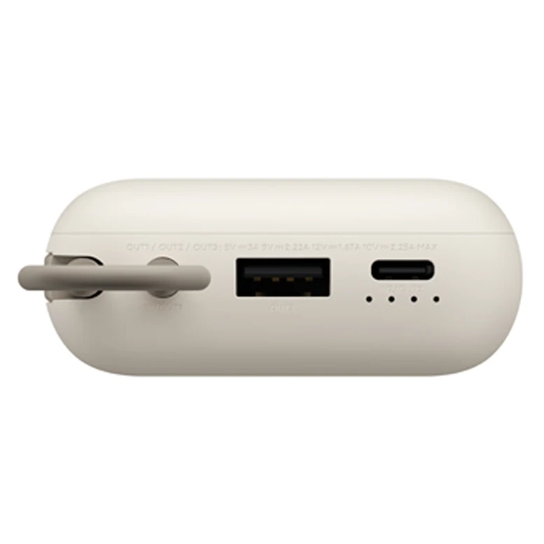 Xiaomi 10000mAh Power Bank (Integrated Cable) Tan 3