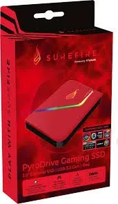 Внешний SSD Verbatim Surefire PyroDrive, 2 ТБ, Red 5