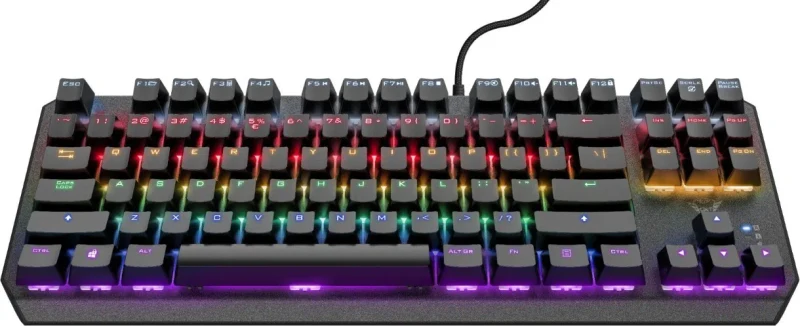 Клавиатура Trust GXT 834 Callaz TKL, Черный 2