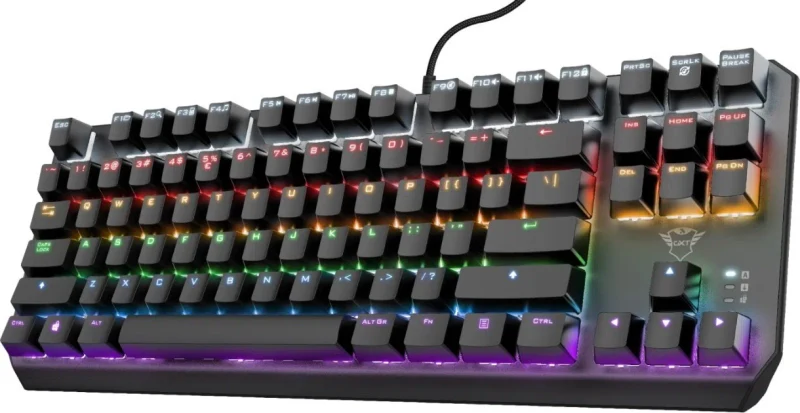 Клавиатура Trust GXT 834 Callaz TKL, Черный 3
