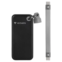 SSD portabil extern Verbatim Pocket, 1TB, Black / Gray