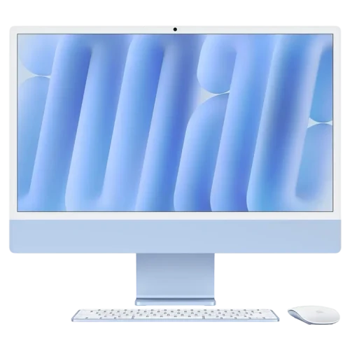 Computer All-in-One Apple iMac 2024, M4, 16GB/256GB, 60 Hz, Albastru