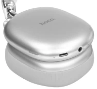 Беспроводные наушники Hoco W35 Max Auspicious ANC, Серебристый 5