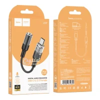 Adaptor Hoco LS37 Spirit, USB-C to 3.5 mm, Gri 5