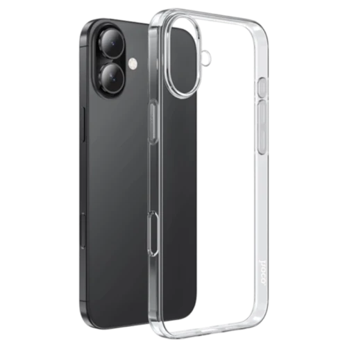 HOCO Light series TPU case for iPhone 16 Transparent