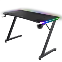 Компьютерный игровой стол Trust GXT 710 Luminus Pro, Black