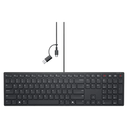 Клавиатура Dell KB525C, Проводное, Чёрный