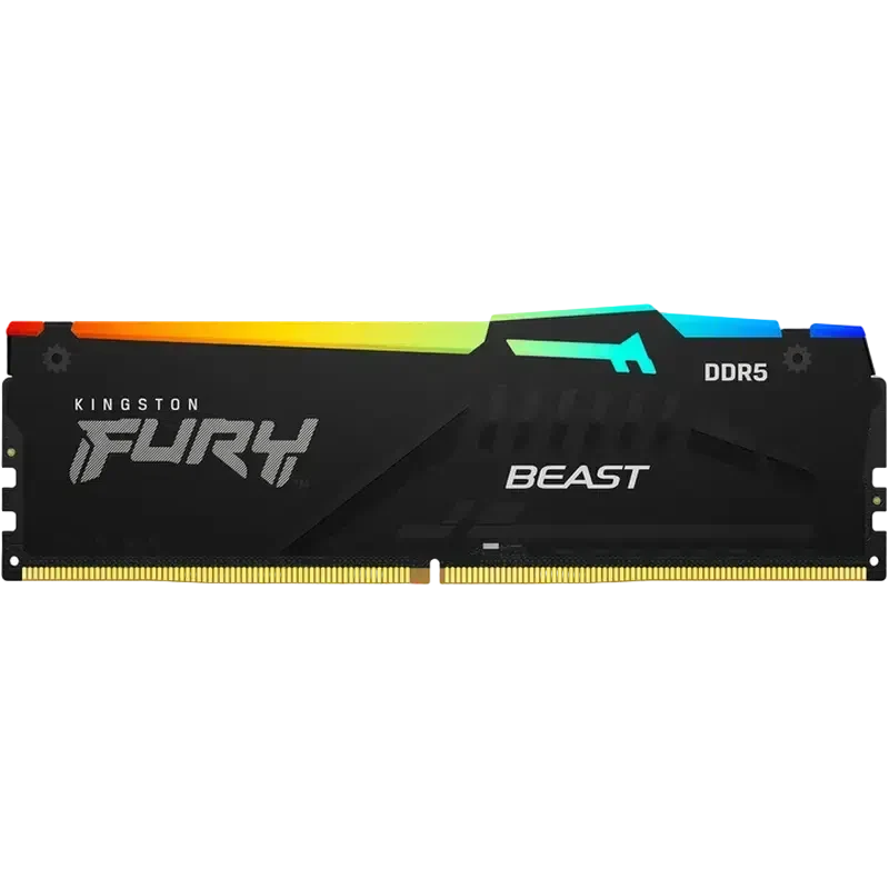 Memorie RAM Kingston FURY Beast RGB, 16GB, Black 5