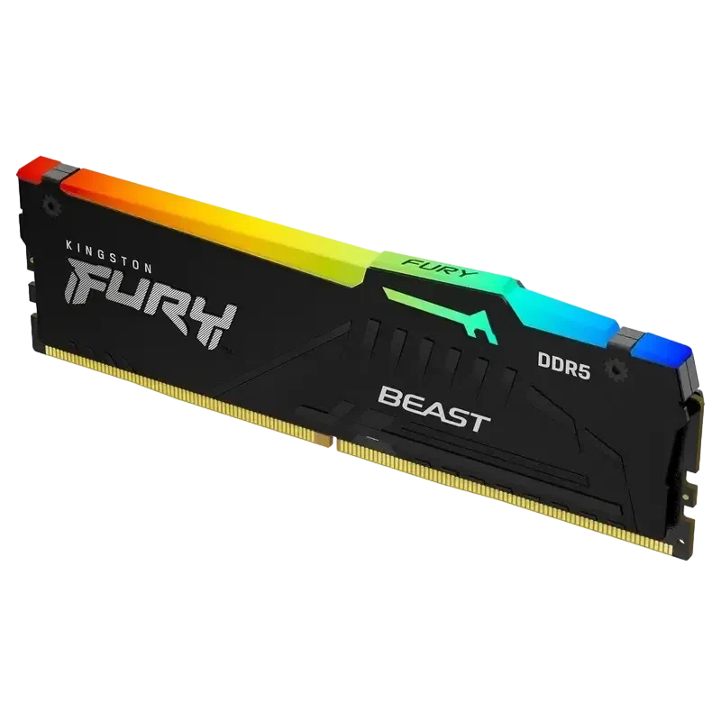 Memorie RAM Kingston FURY Beast RGB, 16GB, Black 4