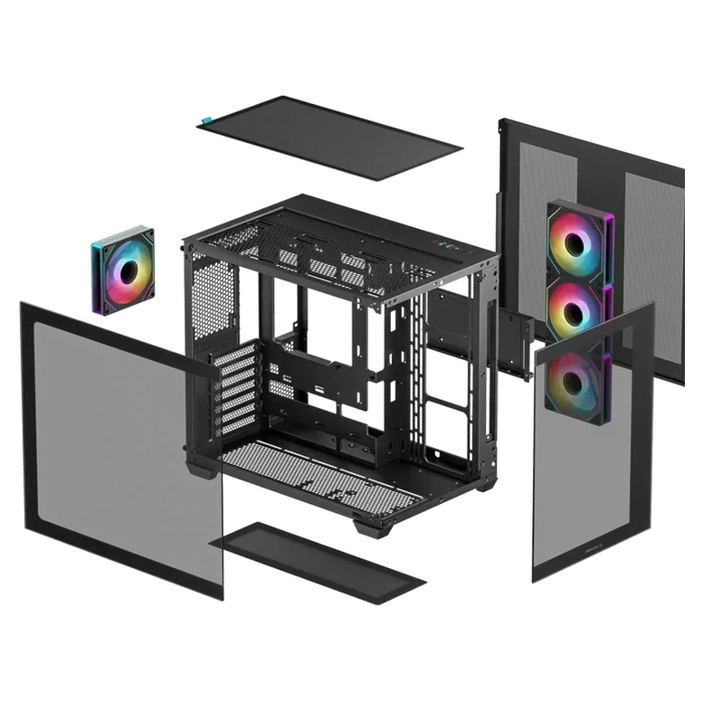 Корпус для ПК Deepcool CG530 4F Mid Tower, Черный 9
