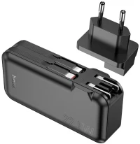 HOCO J126 Travel 22.5W fully compatible power bank with cable(US/EU)(10000mAh) Black 2
