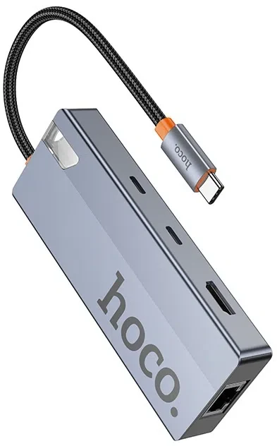 Док-станция Hoco HB52 Wow 8-in-1, Space Gray
