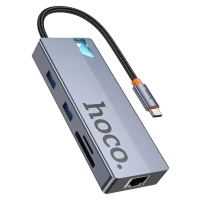 HOCO HB52 Wow 8-in-1 multi-function converter deep space gray