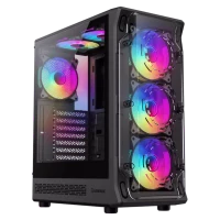 Carcasă PC Gamemax STARLIGHT 2 AB Midi-Tower, Negru