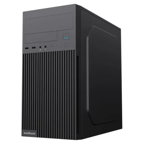 Carcasă PC Sohoo 6521BK Midi-Tower, Negru